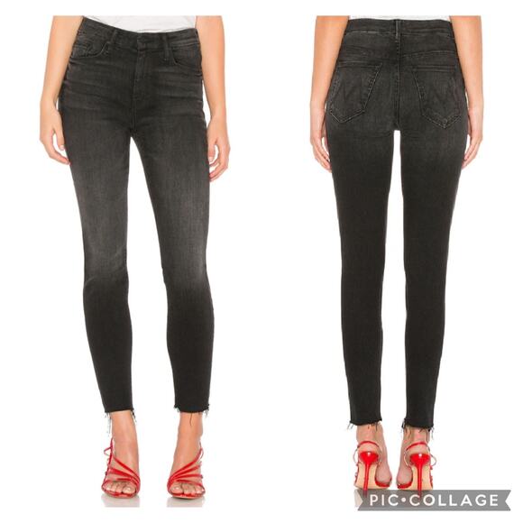 MOTHER Denim - Mother Jeans Looker Ankle Fray Night Hawk Size 27